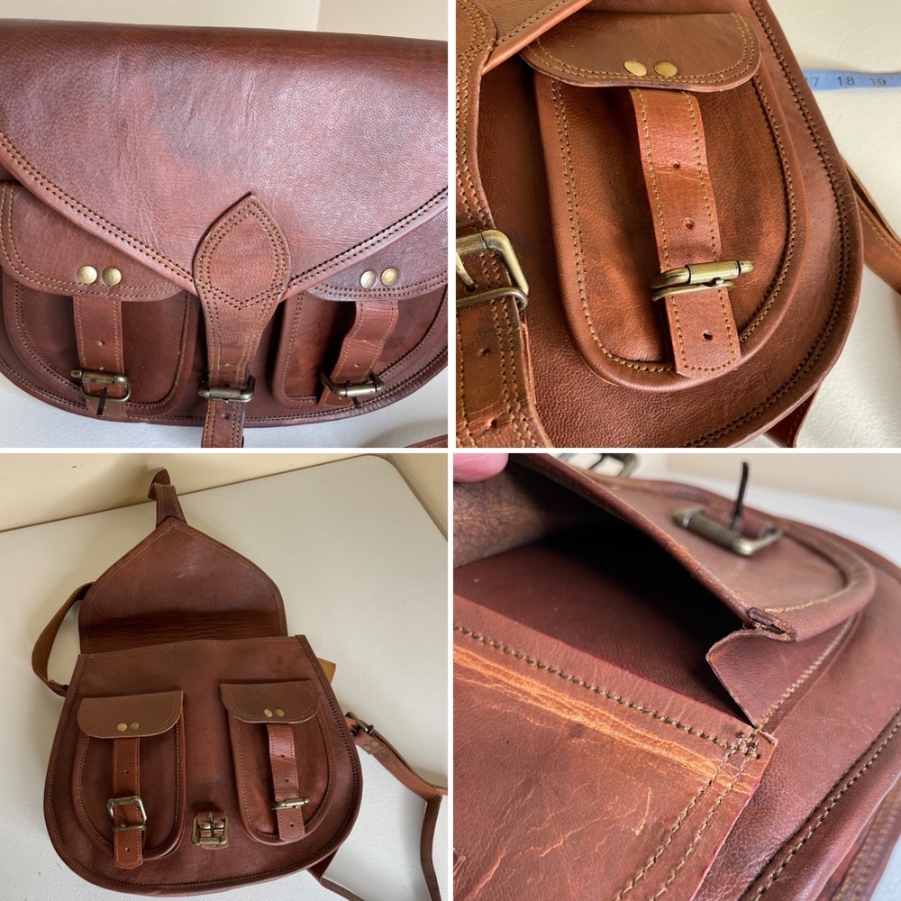 New Montana Hudson Caroline Saddlebag Leather Purse - Picture 13 of 16